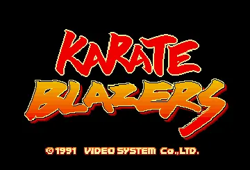 Karate Blazers (World?) screen shot title